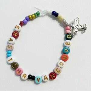 Taylor Swift Friendship Bracelet Eras Tour Vancouver with Charm